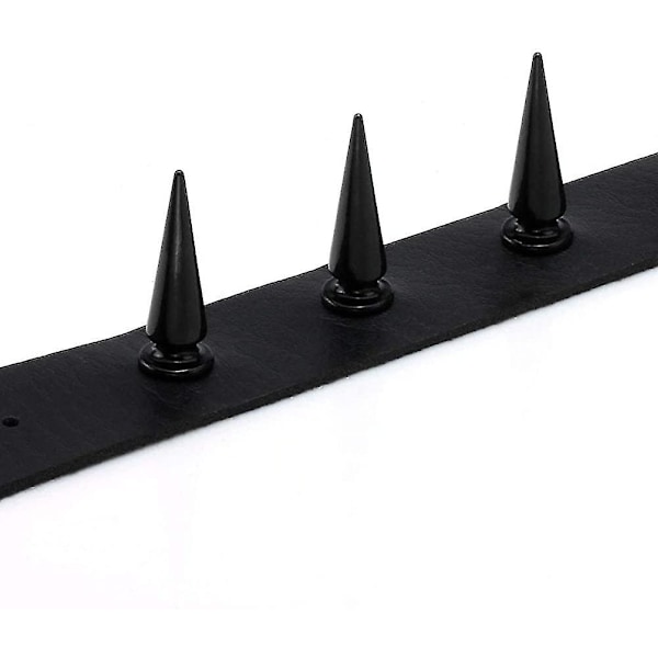 Gothic Punk Halskæde Nittede Krave Choker Black