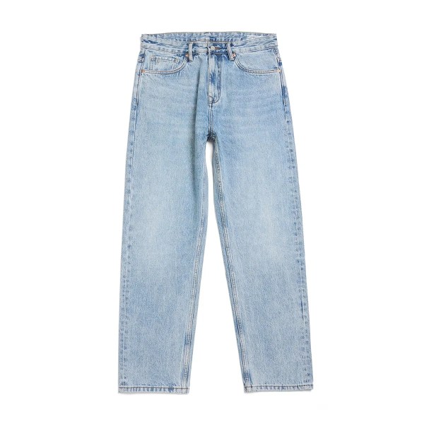 2023 våren nya lösa rakt tvättade vintage jeans män 13 oz jeansbyxor plus storlek märkeskläder SM230078 Wash Light Blue 33 REC 78-82.5KG