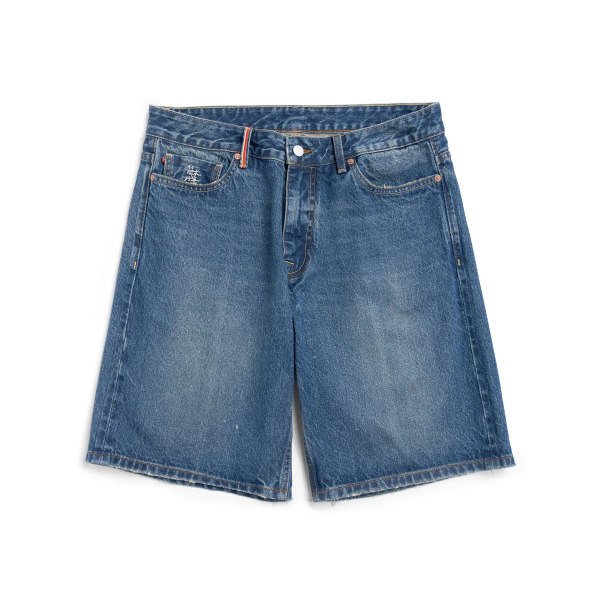 High Standard 2023 Summer New Loose Raw Raw jeansshorts Herr 13,2 oz Selvedge Jeans Short Washed  Vintage Blue 29 REC 58-62.5KG