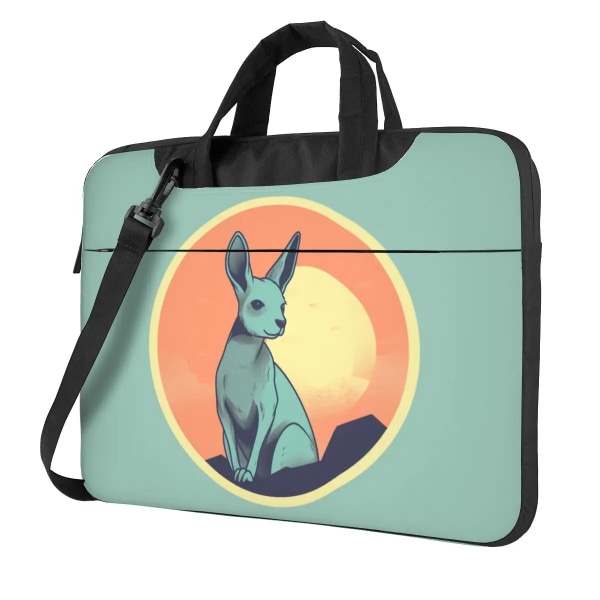 Kangaroo Laptopväska Enkel Cirkel Minimalistisk För Macbook Air Pro Lenovo 13 14 15 15.6 Case Mjuk Vattentät portfölj As Picture 13inch