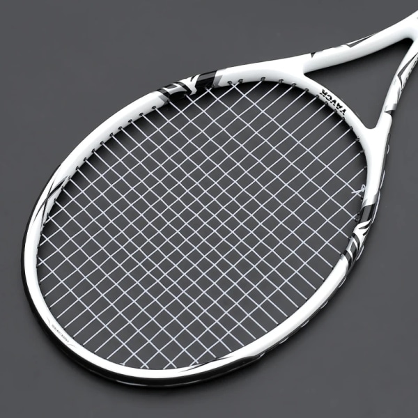 Hög kvalitet Ultralätt aluminiumlegering kol tennisracket för vuxna Professionell träningsracket Stringväska Män Dam Padel WHITE