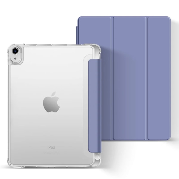 Funda Case iPad 9:e generationens Case iPad 8:e/7:e generationens Case iPad 10,2'' Case Mjukt trippelvikt TPU- case Cover Purple 2020-2021 Pro 111