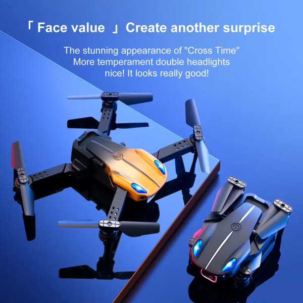 Mini 4K Professionell Dual Camera WIFI Fpv RC Drönare 3D Stunt Roll Smart Hinder Undvikande Gest Foto Video RC Quadcopter Toy Dual Camera 3B2