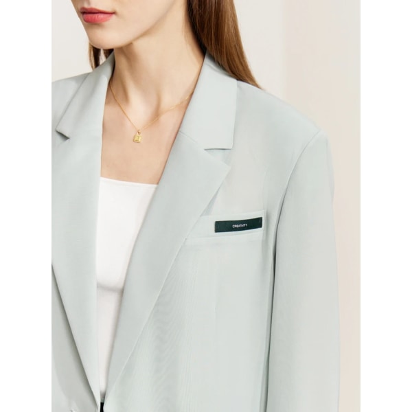 Minimalism Damkostym Mode 2023 Sommar Blazer & Kostymer Kontor Dam Tvådelat Set Chic Dam Separat Rea 72311003 greenBlazer72311003 L