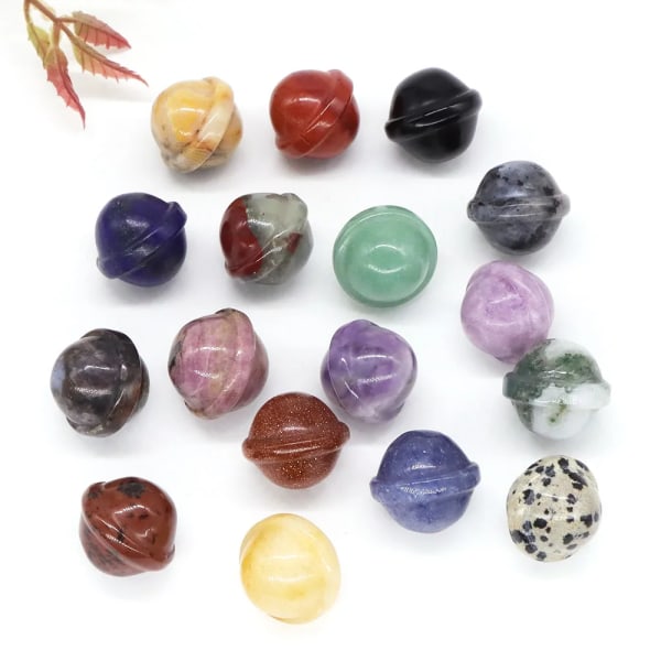 20 mm Planet Staty Naturlig Ametist Kristaller Reiki Healing Ornament För Att göra Energistenar Smycken Halsband Hänge Heminredning Blood Stone 20pcs