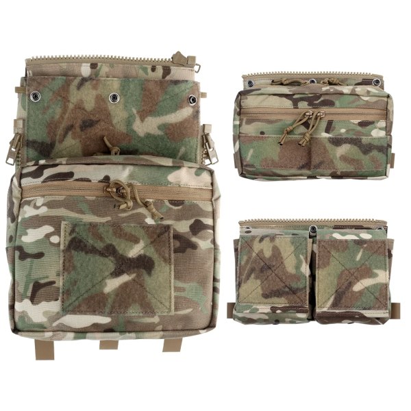 Advanced Tactical Väst Panel Plate Carrier Pouch Army Military Airsoft Outdoor Ryggsäck för YKK Dragkedja #10 Jaktväst Gear VE-73-ACC-01 CP