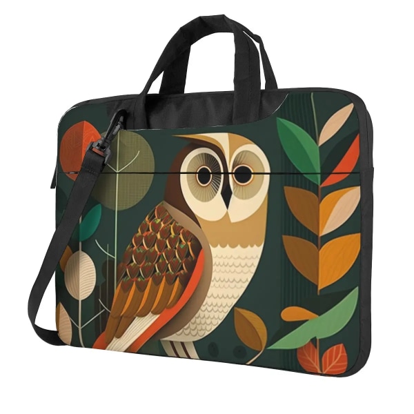 Owl Laptopväska Modern konststil Levande Illustration för Macbook Air Pro Microsoft Vintage Sleeve Case 13 14 15 15,6 Portföljer As Picture 13inch