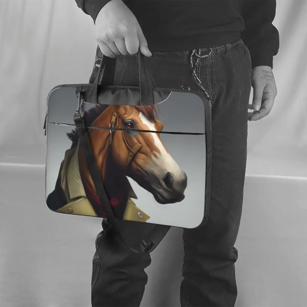 Häst Laptopväska Fantastiska porträtt Vackra kläder Travelmate För Macbook Air Pro Lenovo Notebook Case 14 15 15.6 Kawaii Pouch As Picture 13inch