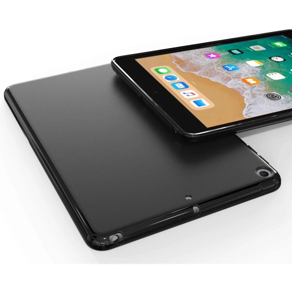Case för Apple iPad Mini 1 2 3 4 5 6 7 8 9 Mjukt silikonsvart skal för iPad 9.7 10.2 10.9 6:e 7:e 8:e 9:e generationen Case and Film iPad 7 8 9