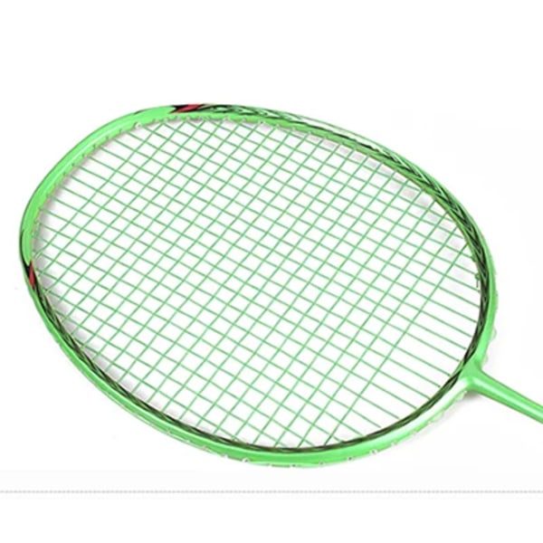 Professionell Carbon 5U badmintonracketväska med snöre Offensiv typ racket Raquette Ultralätt grepp Padel Raqueta Strung 5u Green