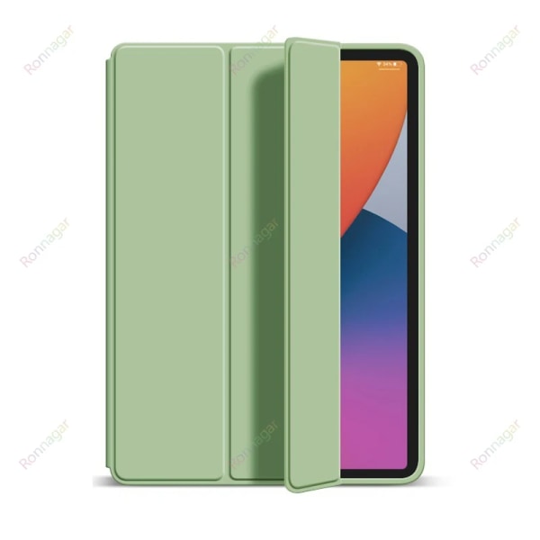 Trifold Tablet Fodral för Xiaomi Redmi Pad SE 11 2023 för Xiaomi Mi Pad 5 /MiPad 5 Pro 11 tum 5G Xiaomi Pad 6/6 Pro Flip Case Redmi Pad SE 2023 Light Green