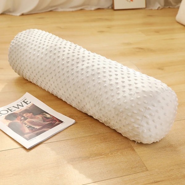 Granulär hög kolumn kudde Demontera cover Tvättbar sovbenskudde Bästa presenterna till gravida kvinnor 60CM Gray