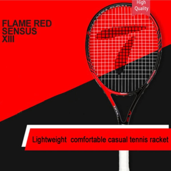 Alpsport 12k full carbon 290g 51lbs högkvalitativ lätt och hållbar tennisracketträning skicka tennisväska Wilson Volcanic red