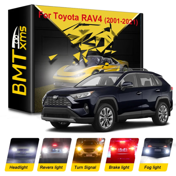 BMTxms Canbus För Toyota RAV4 RAV 4 XA 20 30 40 50 LED Exteriör Parkering Blinkers Backbromsljus Dimljus Tillbehör Taillight-2P