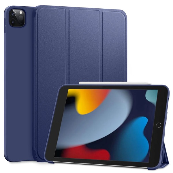 Case för Apple iPad 9.7 10.2 10.9 5:e 6:e 7:e 8:e 9:e 10:e generationen 2018 2019 2020 2021 2022 Magnetic Flip Smart Cover iPad 6th 9.7 2018 Blue Soft Shell