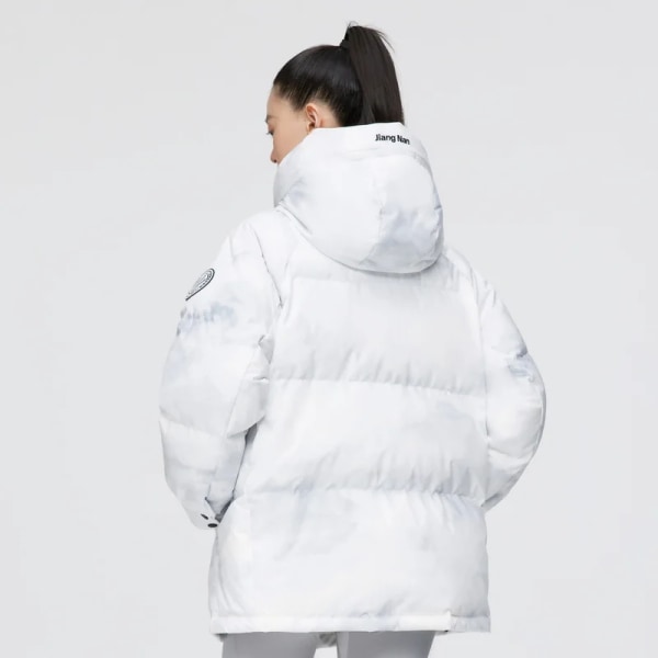 VINTER Ny dunjacka dam Klassisk mångsidig huva Kort Fashionabla personlig design Modejacka B20143308 Snow Mountain 9n44 XXL180