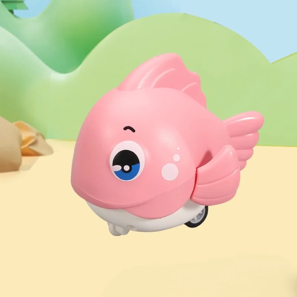 Baby Hot Rea Småbil Tecknad film för barn Kreativ ny produkt Pressande liten fiskdockamaskin Leksakspresent grossist 2