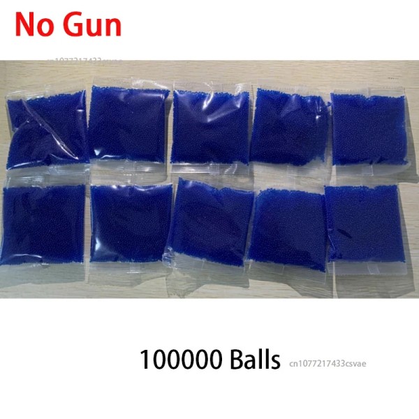 Utomhusaktiviteter Spel Airsoft Pistol med 10 000 bollar för pojkar Barn present Elektrisk Splash Ball Gel Explosion Toy Gun Only 100000 Balls