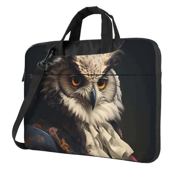 Owl Laptopväska Fantastiska porträtt Vackra kläder Vattentät för Macbook Air Pro Microsoft Sleeve Case 13 14 15 15.6 Portföljer As Picture 13inch