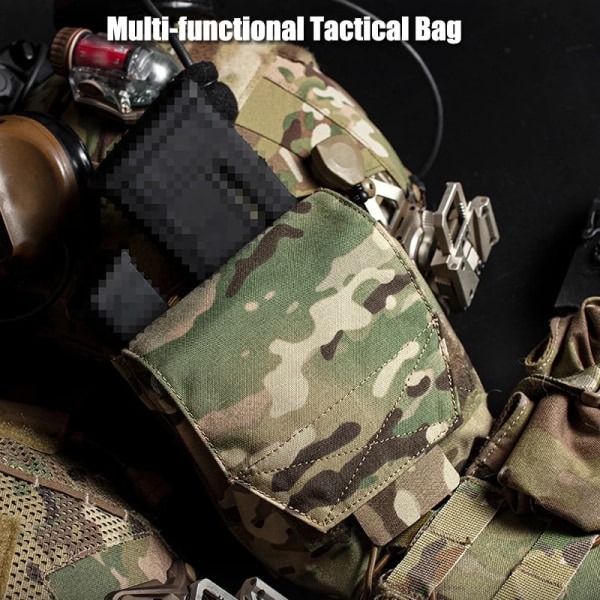 Tactical Molle Pouch Militär Jakt Midjeväska Bälte Fanny Pack Utility Army Multifunktionell Grocery Pouch VE-74-ACC-16 BCP