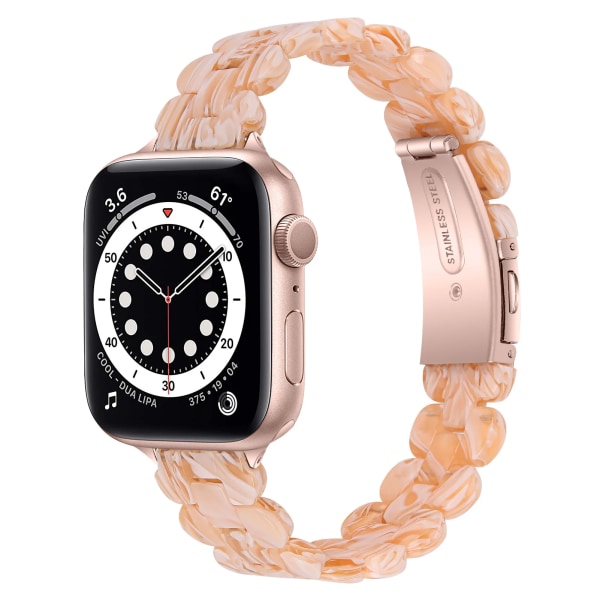 Hartsrem för Apple Watch Ultra 49 mm 8 7 45 mm 41 mm Mode lättviktsarmband för kvinnor för Iwatch 6 5 4 3 SE 44 mm 42 mm 40 mm Color 12 For 38mm 40mm 41mm