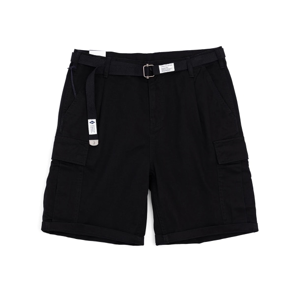 2023 Vårsommar Nya Cargo-shorts med bälte Herr Tunga bomull Taktiska utomhusfickor Vandring Fiske Andningsshorts Charcoal black XXL