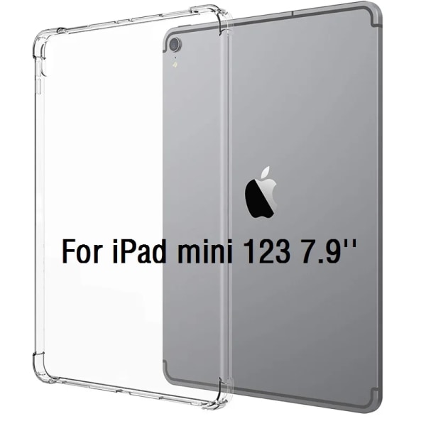 Stötsäker Coque För iPad Air 4 10.9 Air 3 Pro 10.5 iPad 2018 2017 9.7 mini 12345 iPad 10.2 2019 2020 Case TPU Anti-Drop Cover mini123 7.9in
