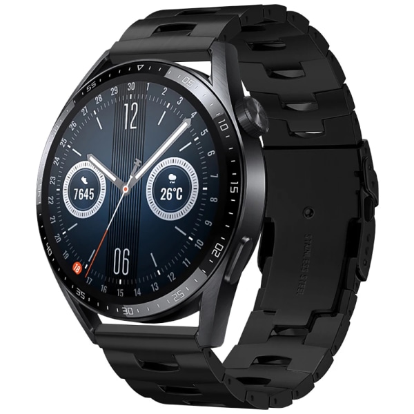 Kedjerem av titanlegering För Huawei Watch GT2 46mm Samsung Watch 46mm Gear S3 Smart Watch Herrarmband för Amazfit GTR 47mm Silver Huawei Watch GT