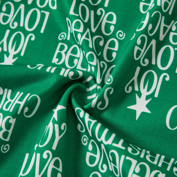 Print Familjematchande pyjamasset (flammsäker) Green MenM