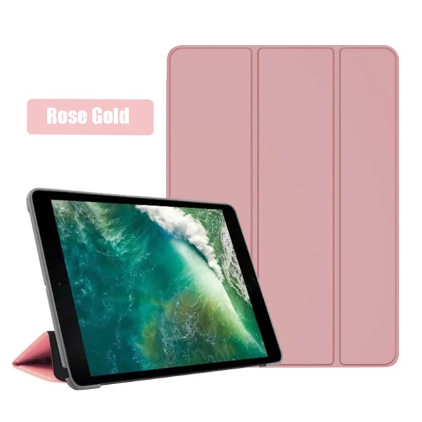Case för iPad Pro 10.5 2017 modell A1701 A1709 cover PU-läder cover för Apple iPad Pro 10.5'' case med smart sömnvaka iPad Pro 10.5 2017 Rose Gold