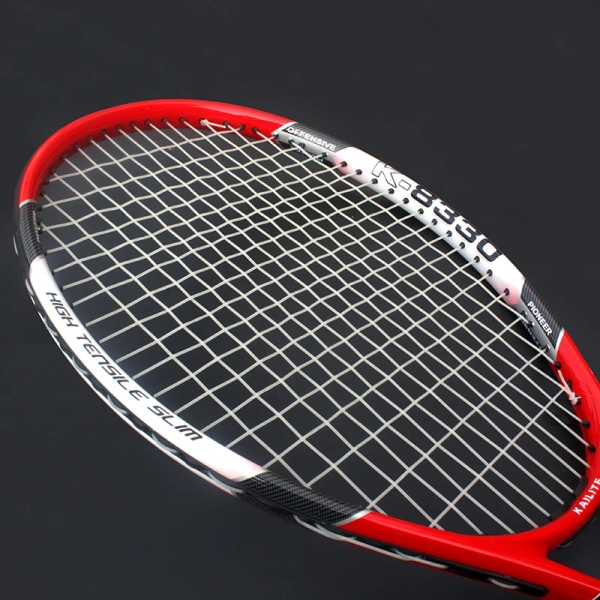 1 ST Professionell tennisracket med väska strängar Raqueta Padel Squash Aluminiumlegering Tennisracket Paddelracket Tenis Raketi Black