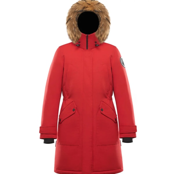 Dunjacka Ny vinterjacka Dam Kvinna Extreme Cold Series Slim Fitting X Version Gåsdunjacka vindtät Bright Red 1299 160