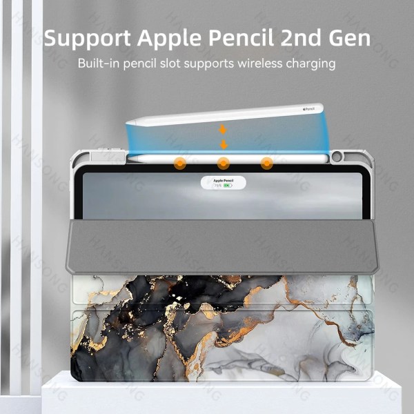 För iPad Case för iPad Pro 12.9 Case för iPad Pro 11 10.2 7th 8th 9th Air 4th 5th 10.9 10th Gen TPU Transparent 9.7 mini 6 Cover iPad Mini 6 Dreamy Marble