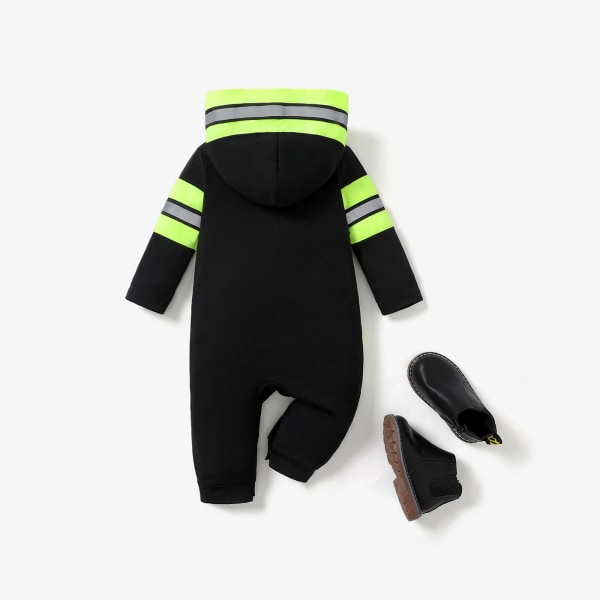 Baby Boy/Flicka Naia Brandman Style Långärmad Hooded Jumpsuit Colorblock 12-18Months