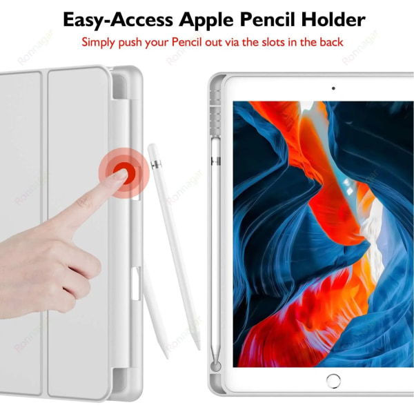 för ipad 10:e generationens funda- case iPad pro11 case för iPad Air 2 Air 4 iPad Air 5 10.9 3 Wake up case Ipad 10.2 Pro 10.5 9.7 Mini 5 4 2pcs glass not case For Ipad pro 10.5