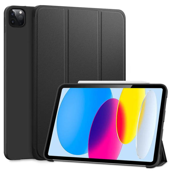 Case för Apple iPad 5:e 6:e 7:e 8:e 9:e 10:e generationen Magnetic Flip Smart Cover för iPad 9.7 10.2 2019 2020 2021 2022 iPad 7th 10.2 2019 Black Soft Shell