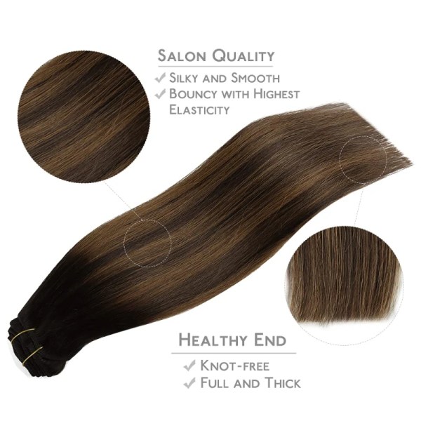 Clip in Human Hair Extensions 100% Real Human Hair 7st/ set Clip in Natural Hair Extensions Clip Hårbitar Rakt Remy Hair 60 16inch 100gram