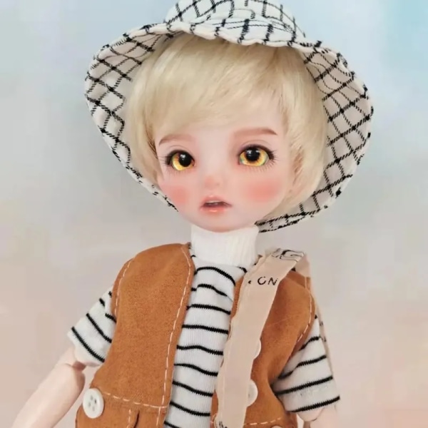 1/6 Bjd docka med klädkostym och peruk Ny typ pojkdocka komplett set med smink WT-A Doll Full Set