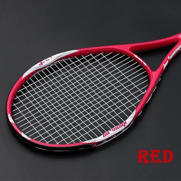Professionell unisex tennisracket i kolaluminiumlegering för vuxna män kvinnor träningsracket racket Padel 50-55LBS Toppkvalitet Red