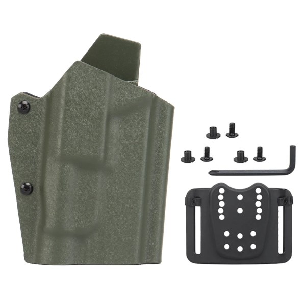 TLR-1 Taktisk ficklampa Pistolhölster Lätt Kydex-material för Glock17/19/19x Pistol Military Hunting Airsoft-hölster GB-K-01 OD