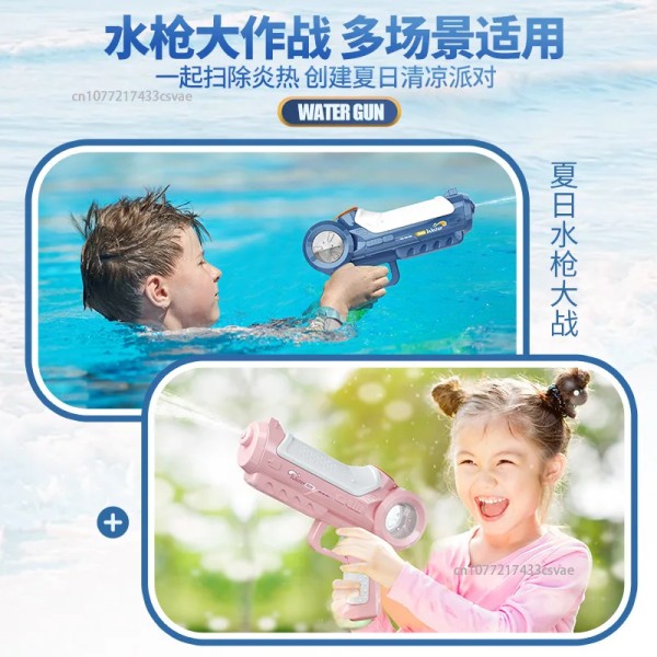 Sommar utomhus vattenlek pojkar och flickor vattenpistol Ny elektrisk liten vattenpistol kan anslutas till vattenpistolen grossistleksaker 1