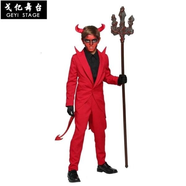 Uppvuxen i en dålig röd huva demon onda kostymer Cosplay uniform dräkter Cosplay kläder läskiga Halloween kostymer adult XS