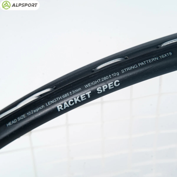 Alpsport 12k full carbon 290g 51lbs högkvalitativ lätt och hållbar tennisracketträning skicka tennisväska Wilson Blue