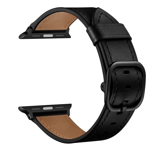 Premium läderrem För Apple Watch Ultra 49mm 8 7 45mm 41mm High-end företagsarmbandsrem För iwatch6 5 4 3 44mm 42mm 40mm Black For 38mm 40mm 41mm