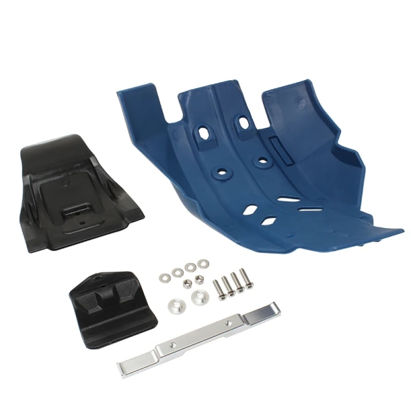 Motorcykel Motorramsskydd Cover Skydd Skid Plate För Husqvarna TE250 FC250 TC250 TE 250i 300i 2019-2021 TE FC FE 250 300 Blue