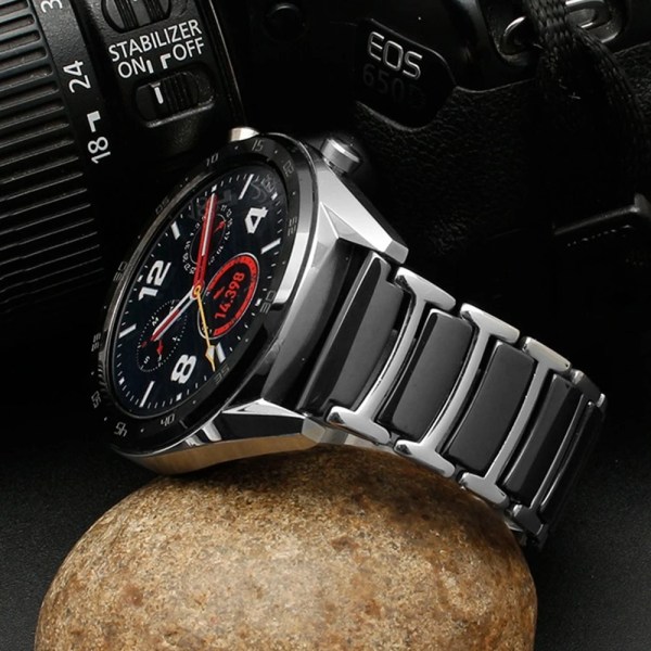 Lyxigt cermetband för Samsung Galaxy watch 6 5 4 40 mm 44 mm 45 mm watch För Watch 4 Classic 47 mm 43 mm 46 mm klockband Gold white Watch 5 Pro 45mm