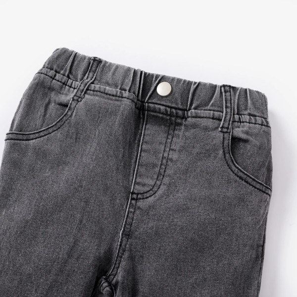 Toddler Casual jeans med elastisk jeans Blue 3-4Years