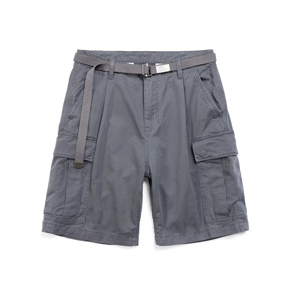 2023 Vårsommar Nya Cargo-shorts med bälte Herr Tunga bomull Taktiska utomhusfickor Vandring Fiske Andningsshorts C Grey Upgrade XXL