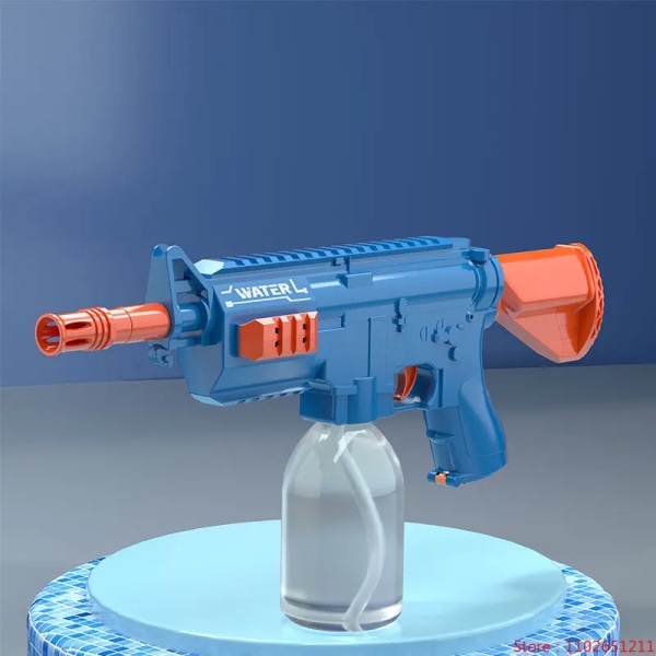 Ny elektrisk pulsvattenpistol Helautomatisk högspänningsburst Handhållen lekvatten för barn utomhus Sommarpojke Toy Gun 2