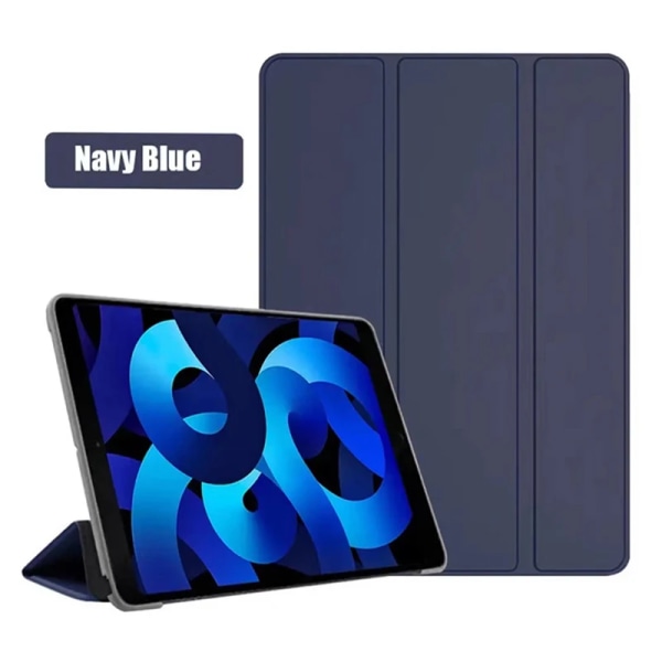 För iPad Air1 2 3 4 5 9,7 "10,2" 10,5 "10,9" case 10,2" iPad 7 8 9 Generation Pro 11 Smart Sleep Wake Up stående case iPad 6th 9.7 inch Blue